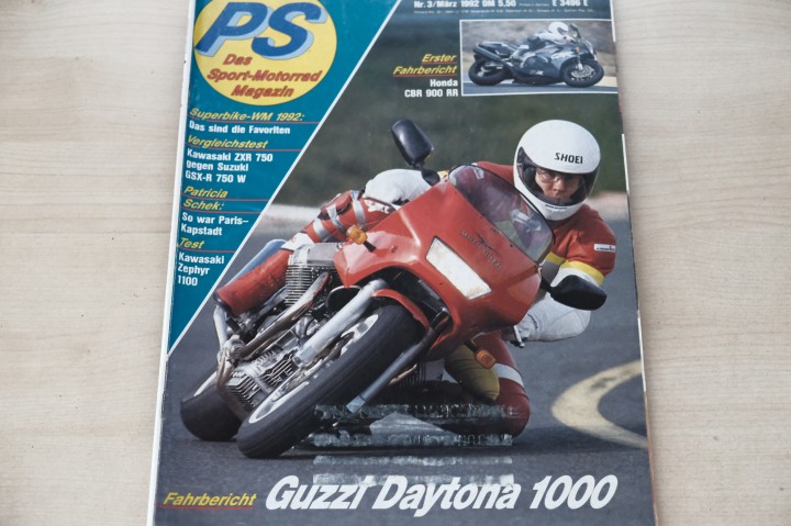 Deckblatt PS Sport Motorrad (03/1992)